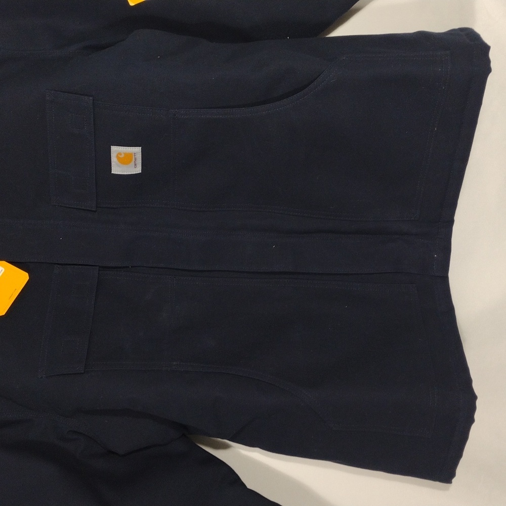 NWT Carhartt Firm Duck Insulated Traditional Navy Coat Loose Fit Size 2XL Tall - Picture 8 of 12
